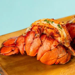 ShopLobster Lobster Tail, baked, wooden plate