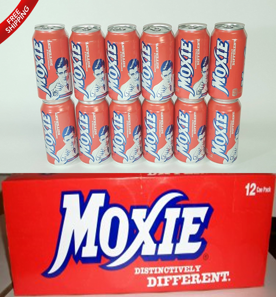 12 pack box of Moxie Soda