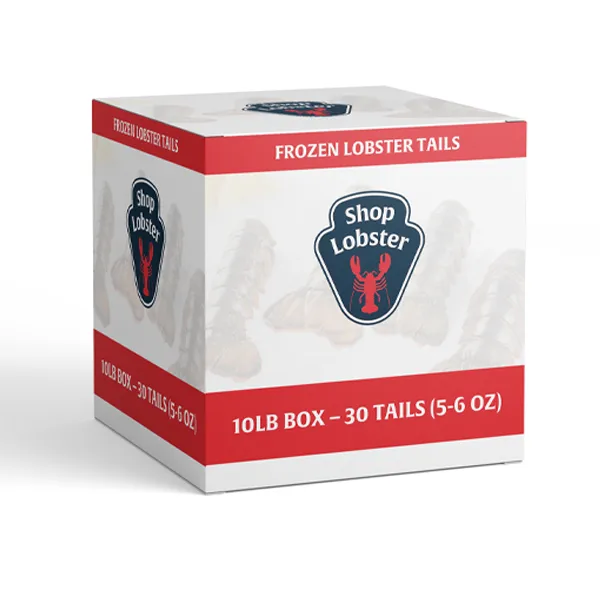 Frozen Lobster Tails Box: 10lb Box – 30 Tails (5-6 OZ)