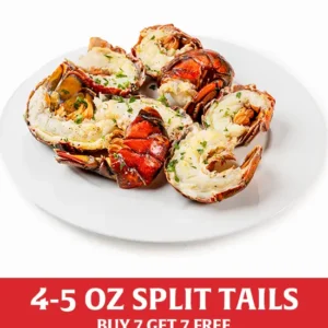 Buy 7, Get 7 Free: SPLIT LOBSTER TAILS (4-5 OZ)