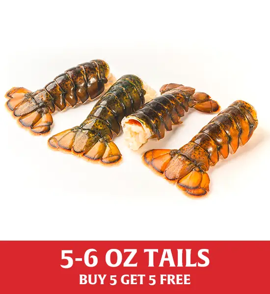 Buy 5, Get 5 Free: PRIME MAINE LOBSTER TAILS (5-6 OZ)