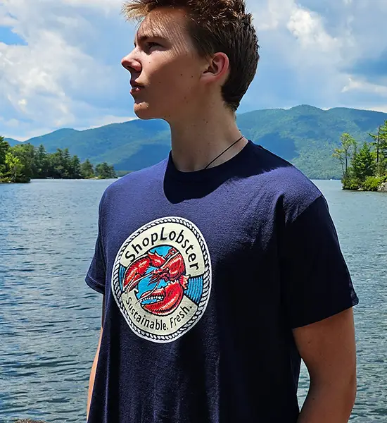 ShopLobster Heritage Vintage Tee with Large Logo