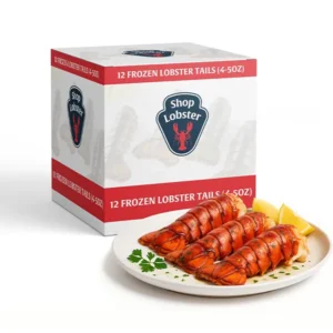 12 frozen lobster tails - 4-5oz each - ShopLobster