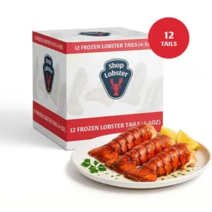 12 frozen lobster tails - 4-5oz each - ShopLobster
